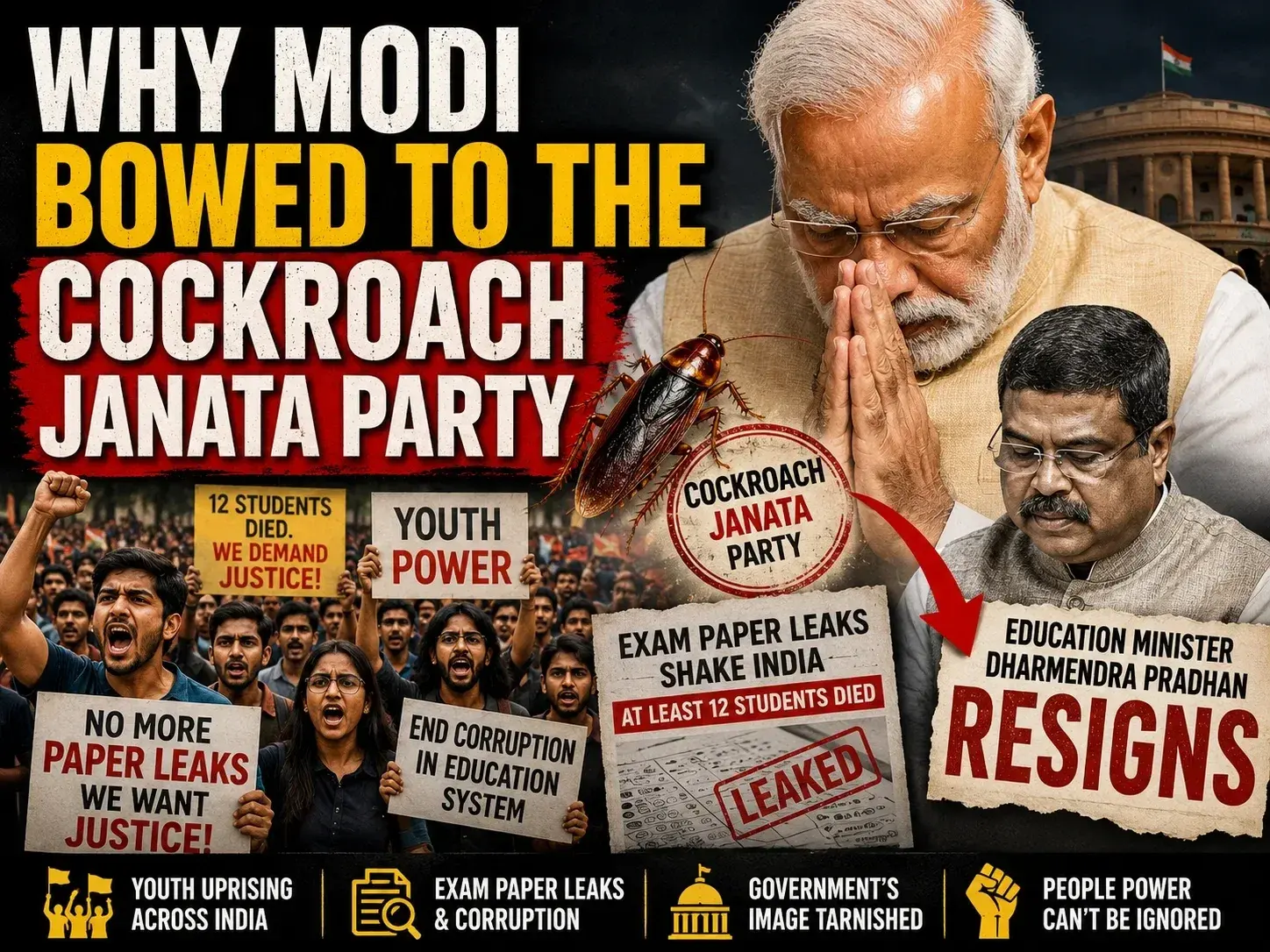 Why Modi bowed to the Cockroach Janata Party